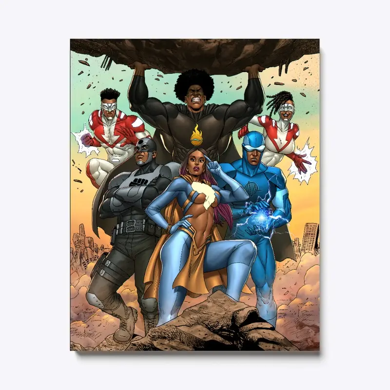 Ghetto Gods Painted Canvas Print